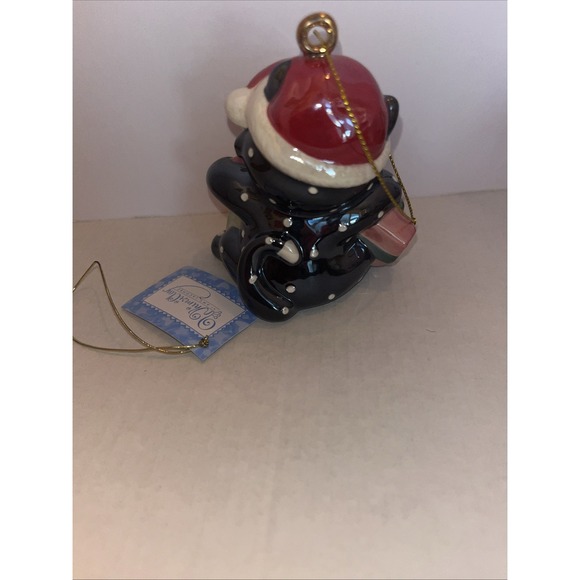 Whimsiclay by Amy Lacombe "Noel" Ornament 10810 2008 Kitty With Gift Boxes - Picture 5 of 7